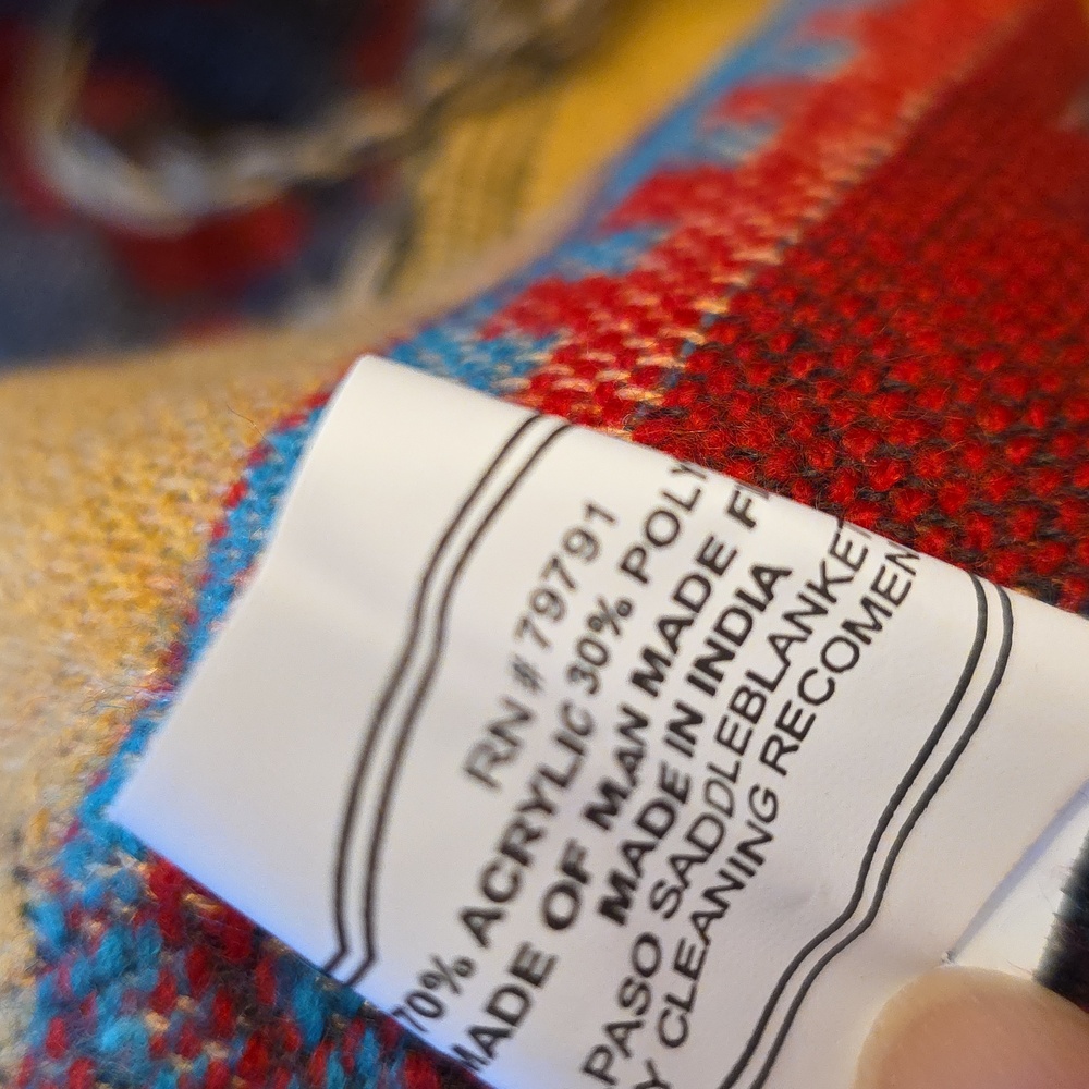 Aztec Patterned Shawl/Wrap - Picture 7 of 8
